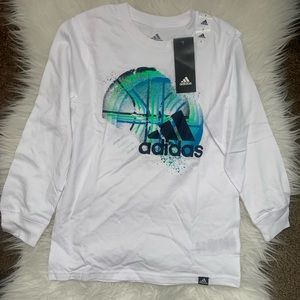 Adidas Boys Long Sleeve Shirt Size 7